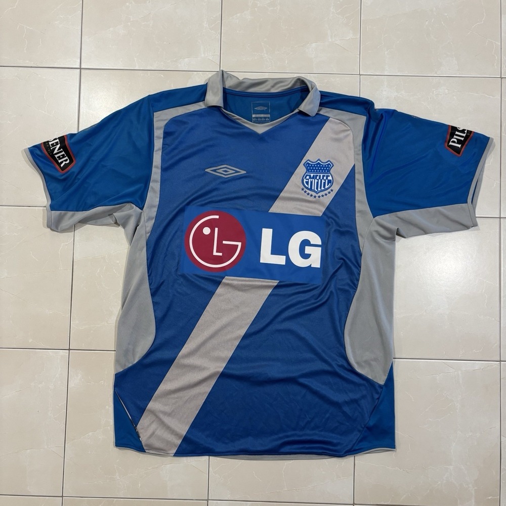 Vintage Emelec Soccer Jersey Football Umbro Men's 2XL RARE Y2K World Cup